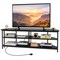 3-Tier Corner TV Stand for TVs up to 65 Inches with Charging Station